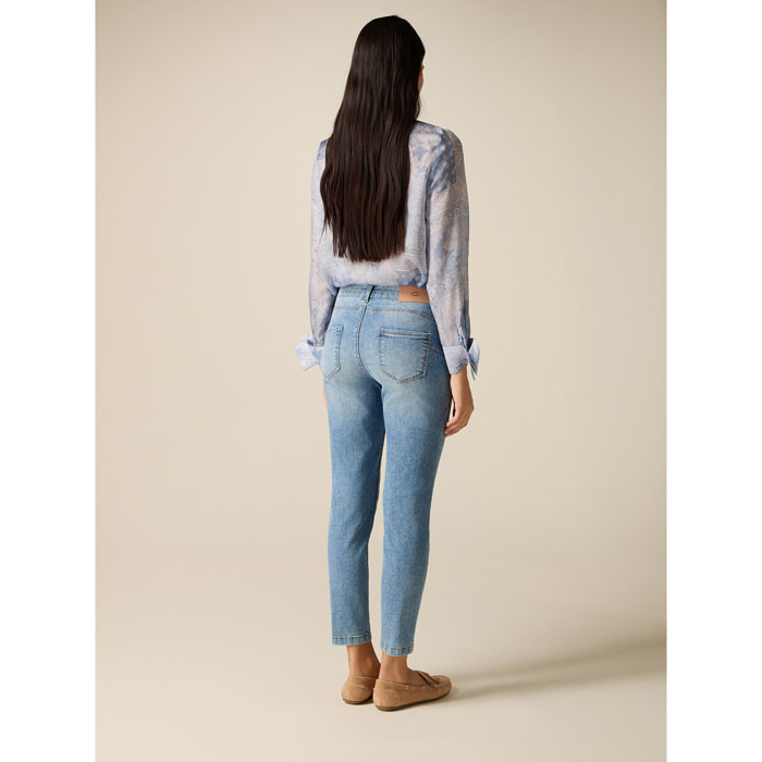 Oltre - Jeans skinny lavados - Light - blue