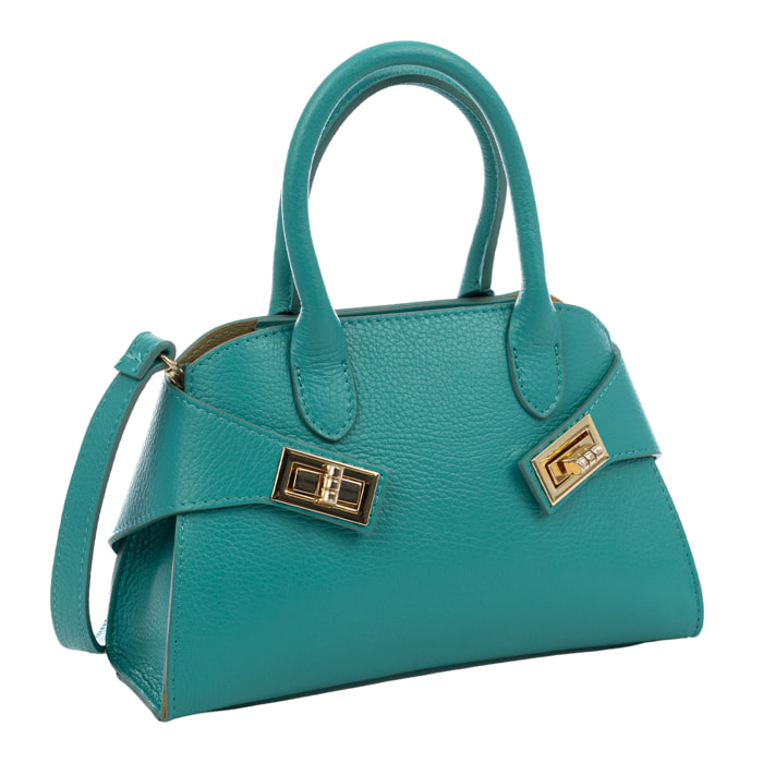 Piccola borsa tote in vera pelle Dollaro.