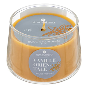 Bougie parfumée "Izor" en verre 110g vanille orientale
