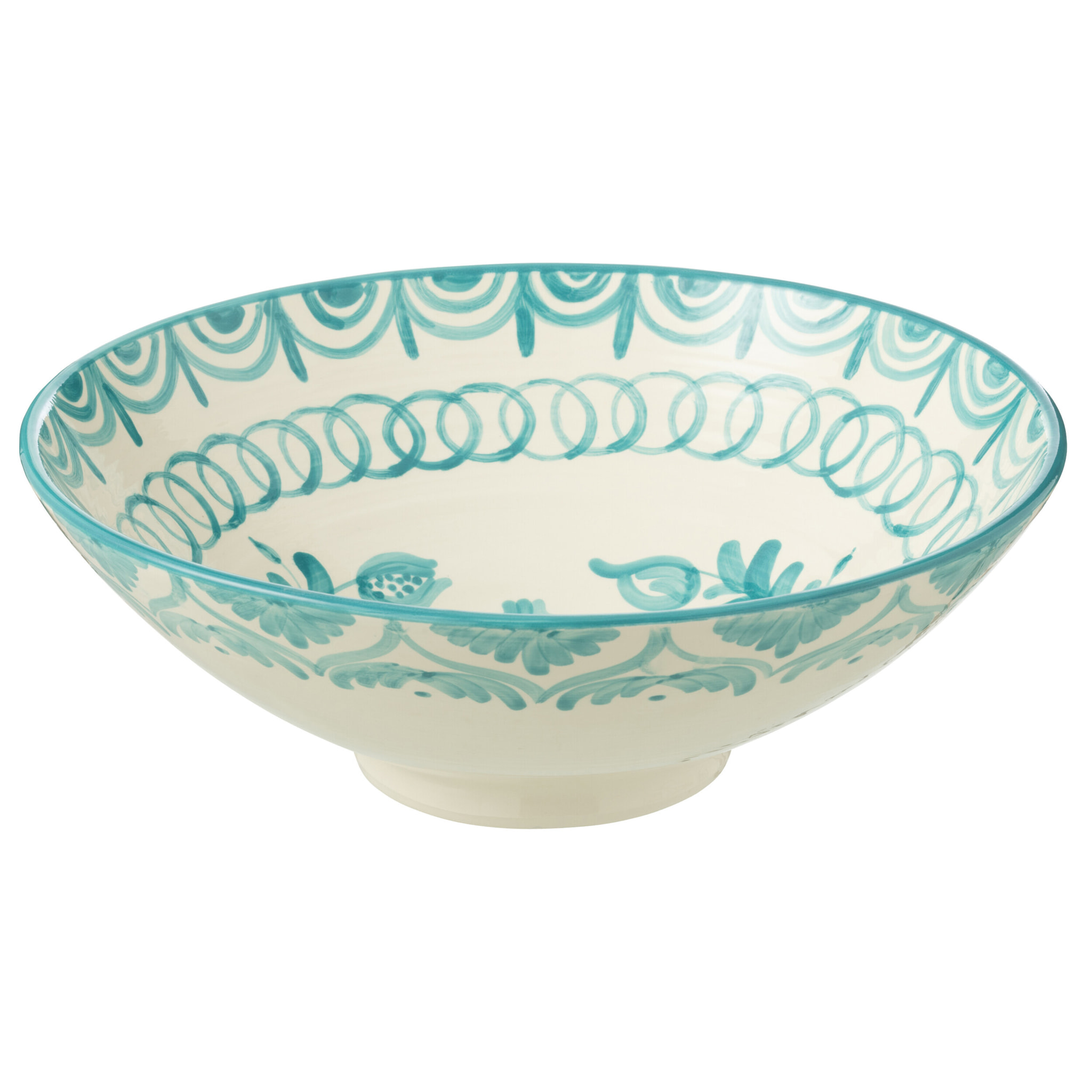 J-Line bol Granada Lebrillo - céramique - blanc/aqua