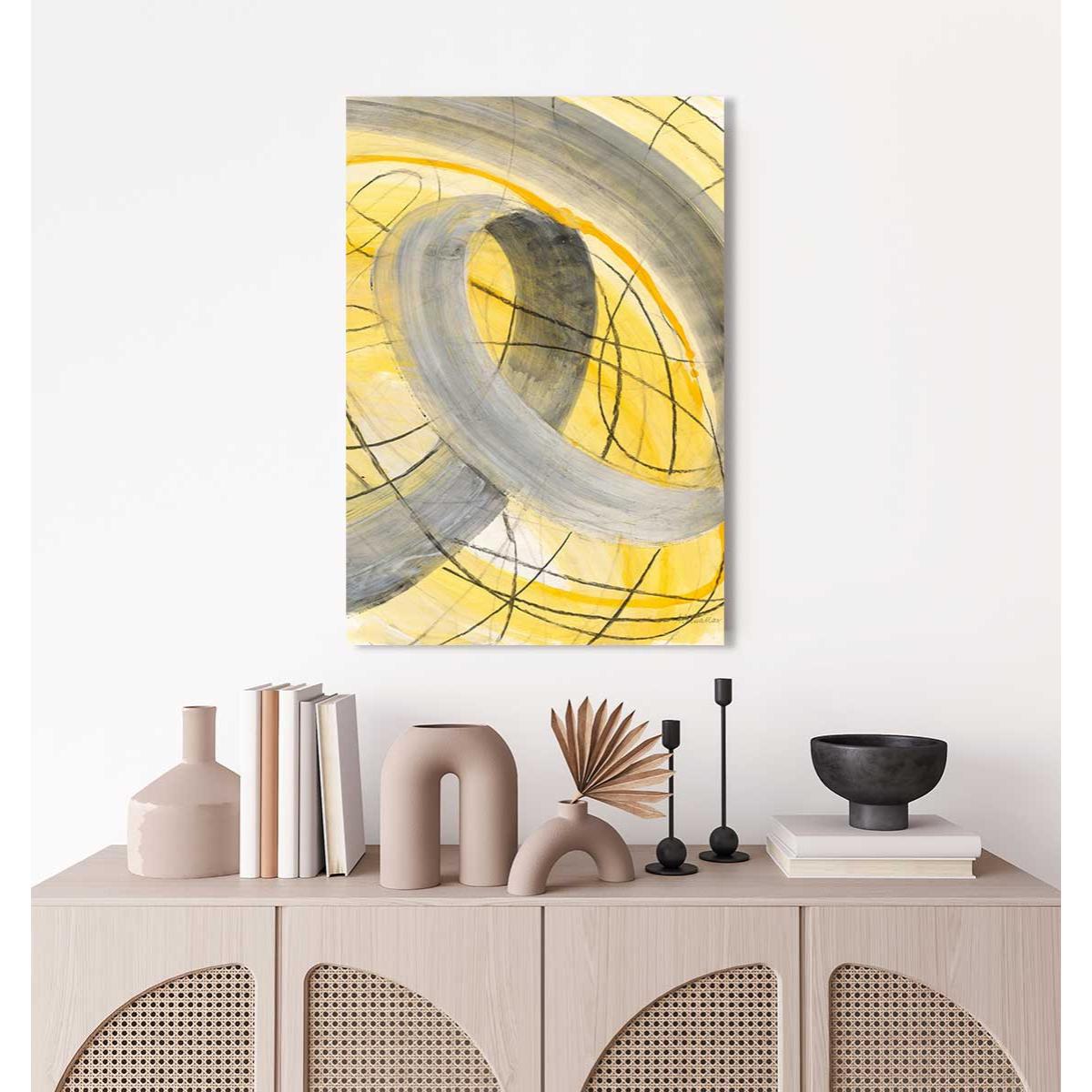 Tableau yellow signal Toile imprimée