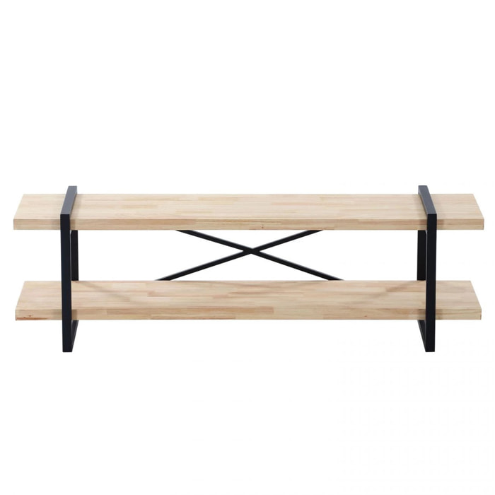 Mueble TV Plank Roble salvaje - Negro