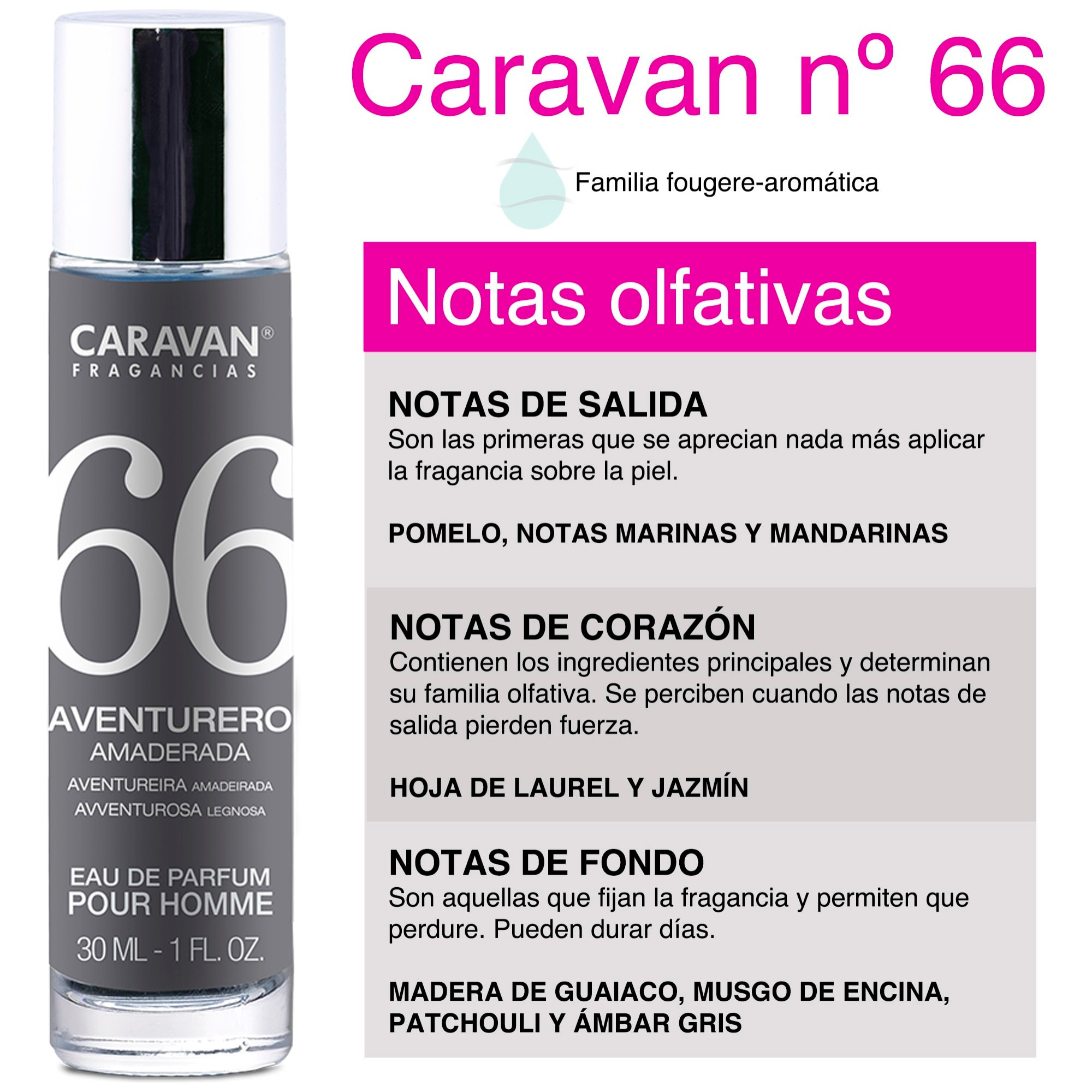 Caravan perfume de hombre nº66 30ml