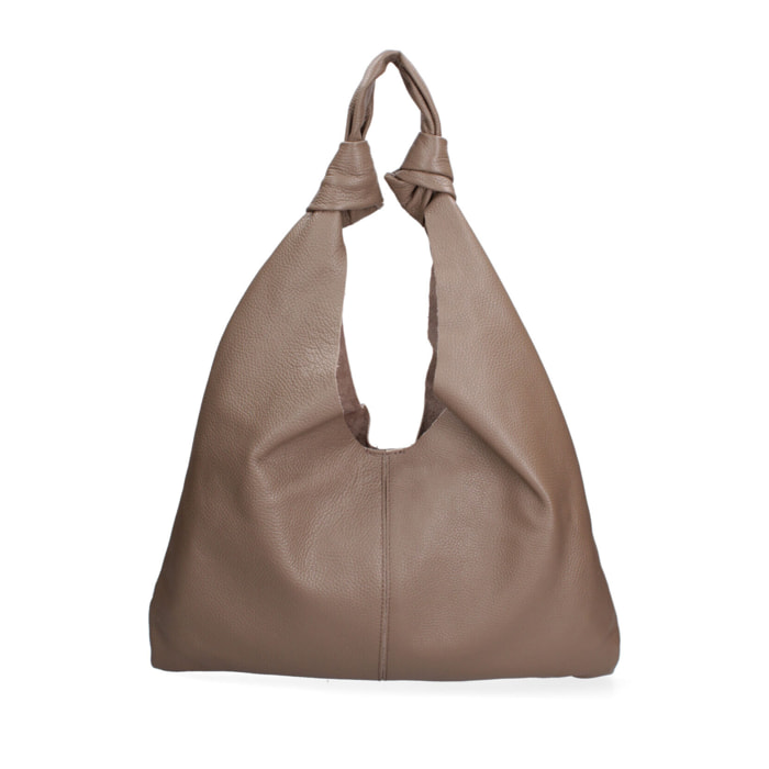 Borsa a spalla da donna In Vera pelle Made in Italy 40x42x2 cm