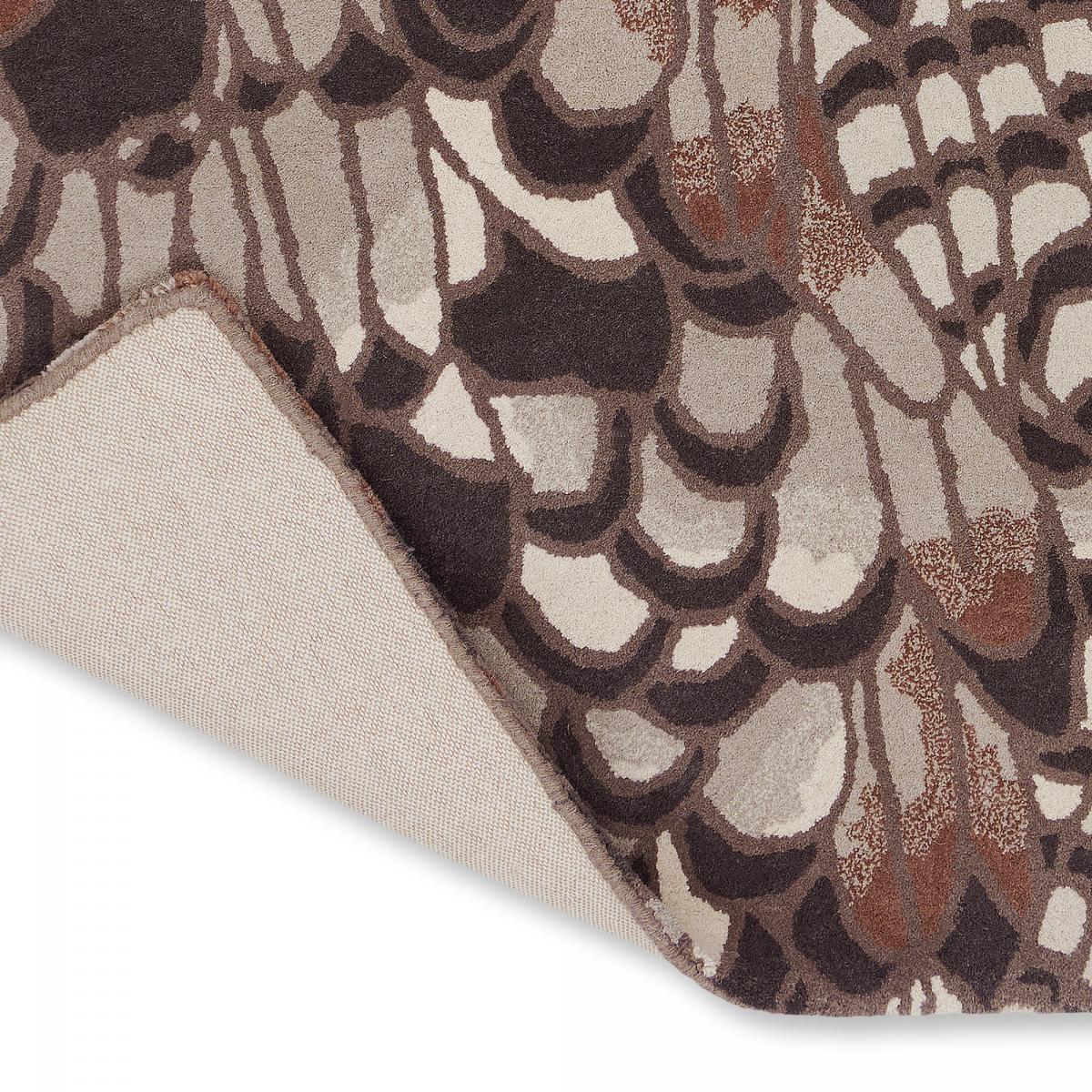 Tapis salon et chambre fait à la main en laine motif floral HAXE