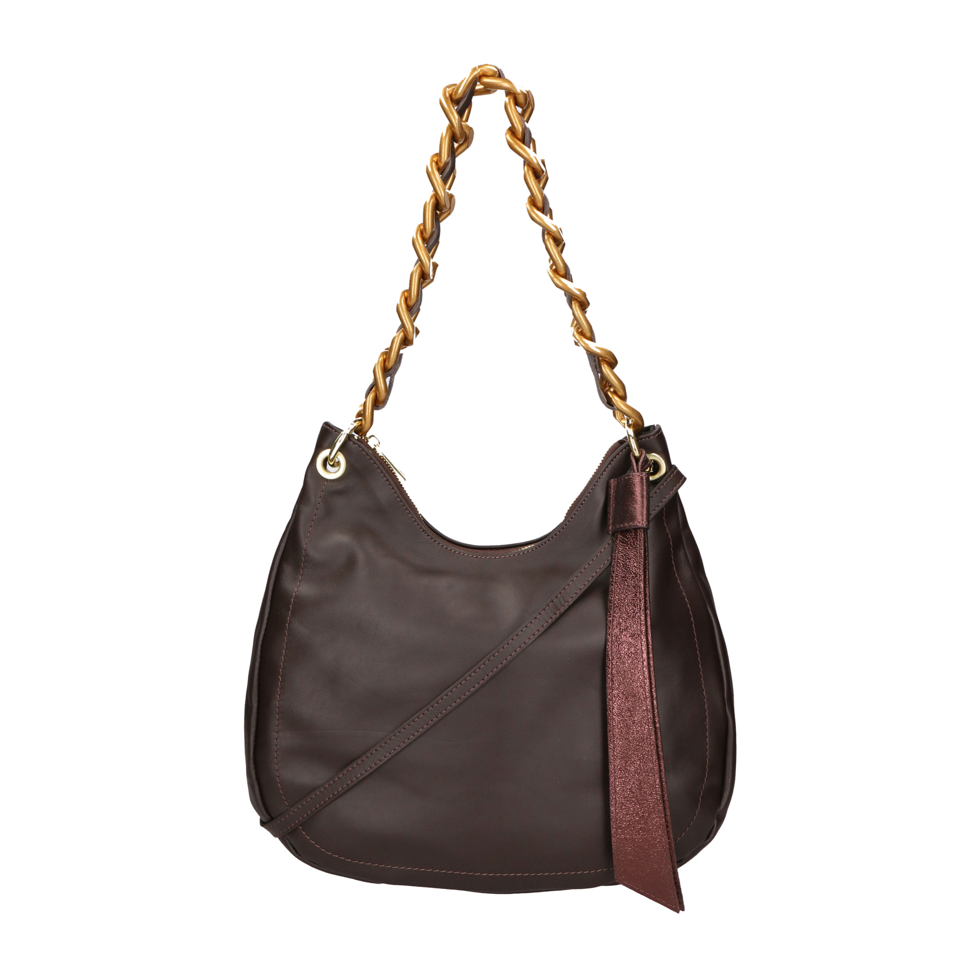 Borsa a spalla Artemisia da donna In Vera pelle Made in Italy 32x24x11 cm