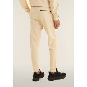 Pantaloni slim cropped con fondo in costina