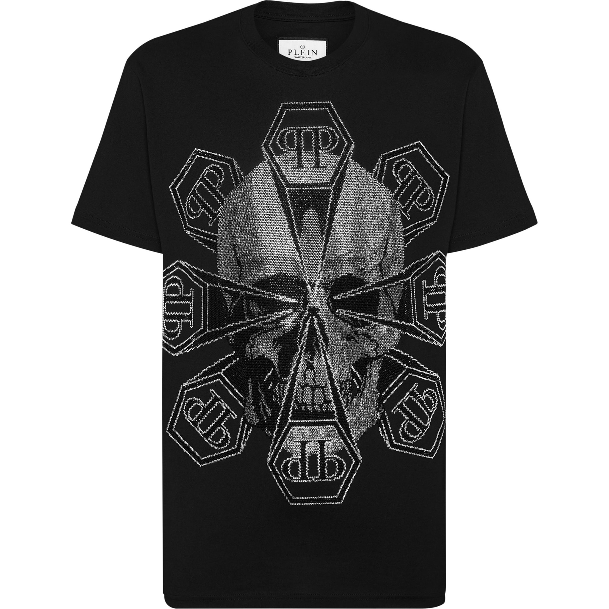 PHILIPP PLEIN T-Shirt Round Neck SKULL