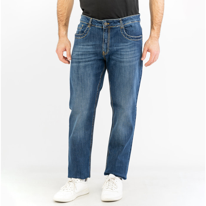 BIKKEMBERGS jeans uomo blue denim medium,light lav.1