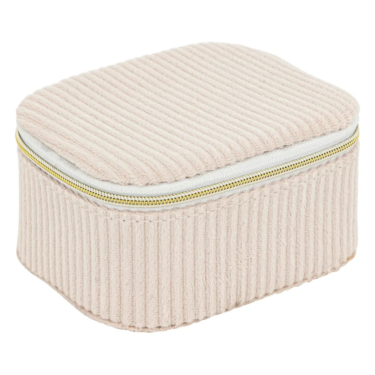 Boîte à bijoux Enya velours beige L11cm