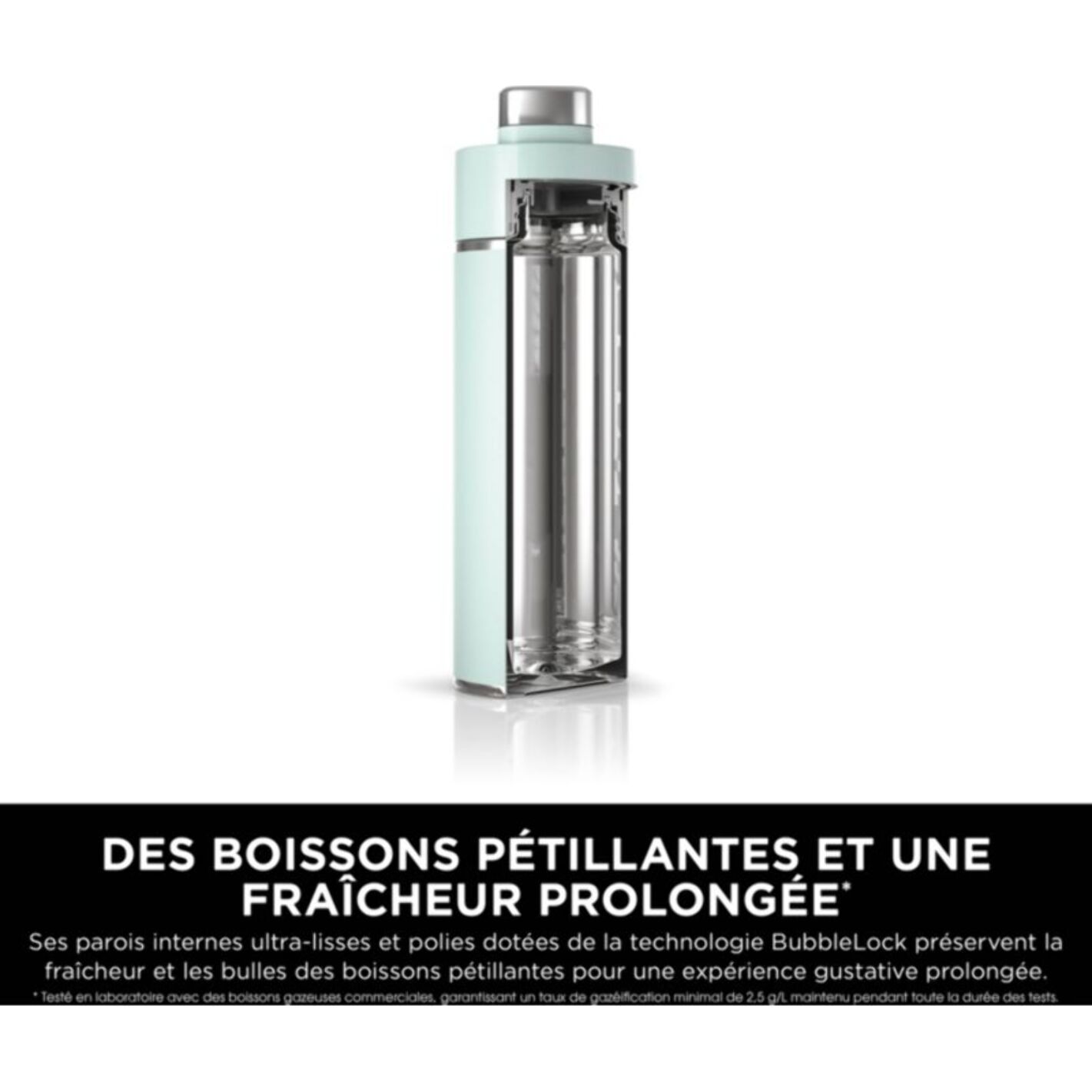 Bouteille isotherme NINJA Thirsti 530ml Travel Bottle Sea Glass