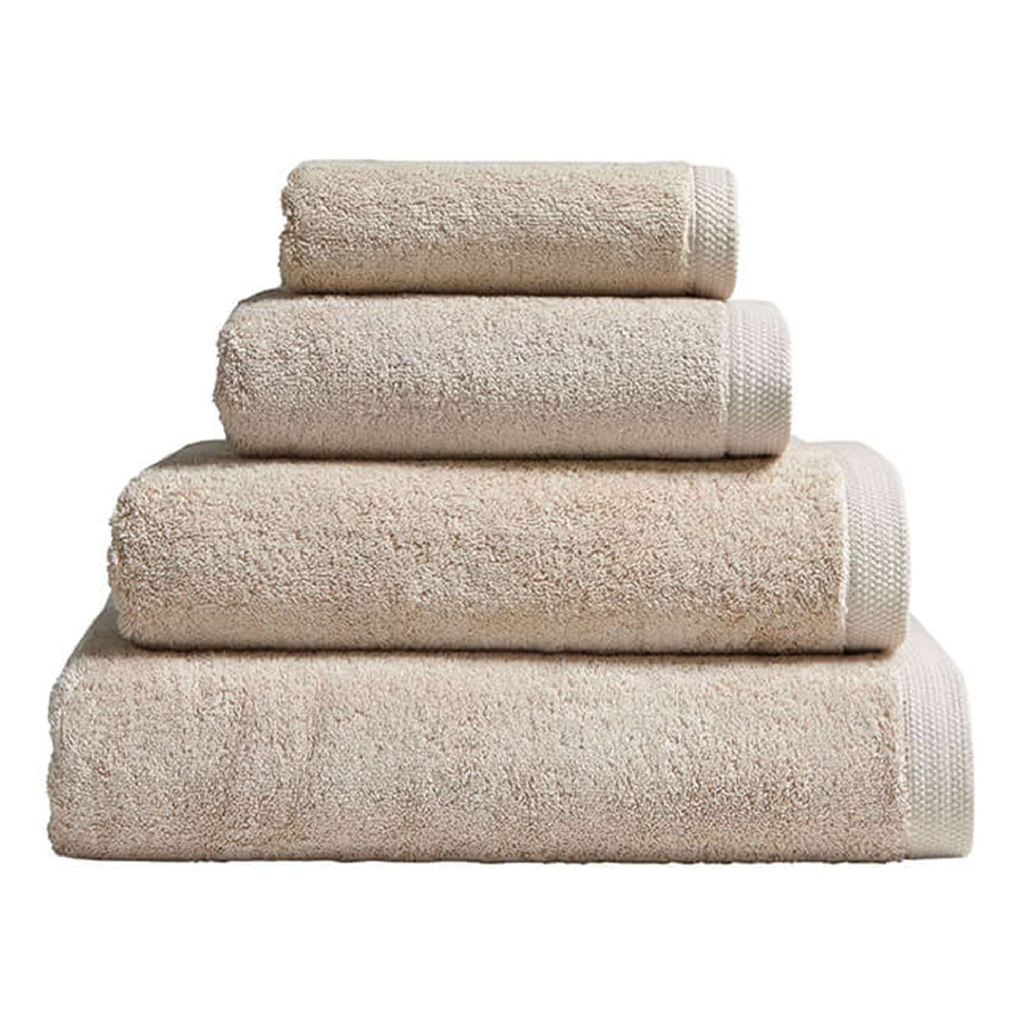 Drap de bain uni en coton peigné biologique, ESSENTIEL, Marron Gazelle