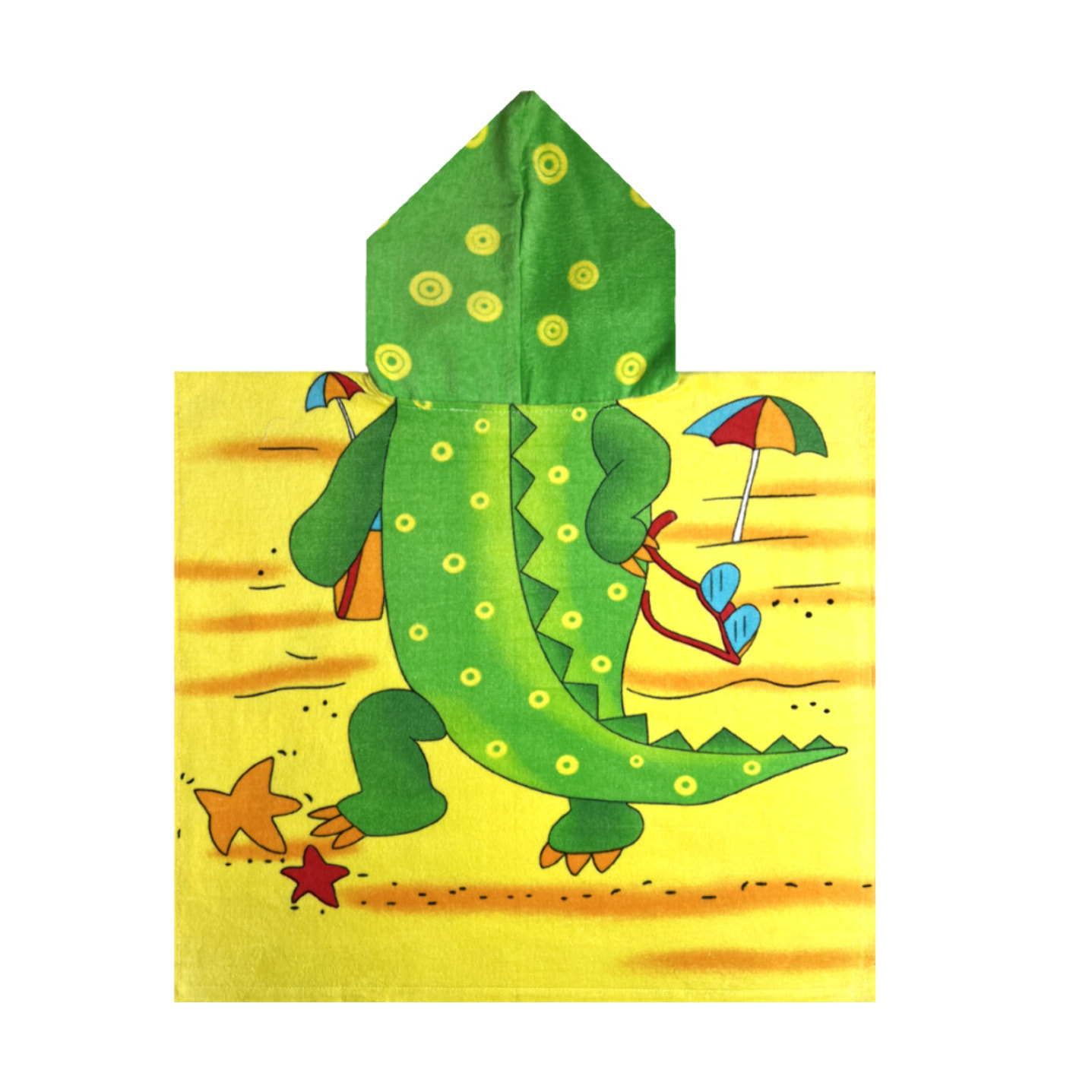 Telo Mare Poncho Per Bambini In Spugna