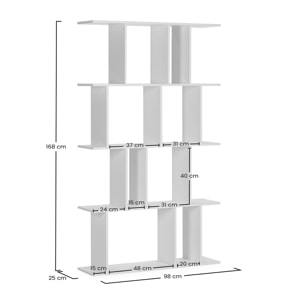 Estantería Niko 8 huecos color Blanco