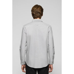 Camisa oxford verde grisáceo con logo bordado Rigby Go