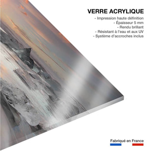 Tableau paysage Lagon glace Tableau plexiglas