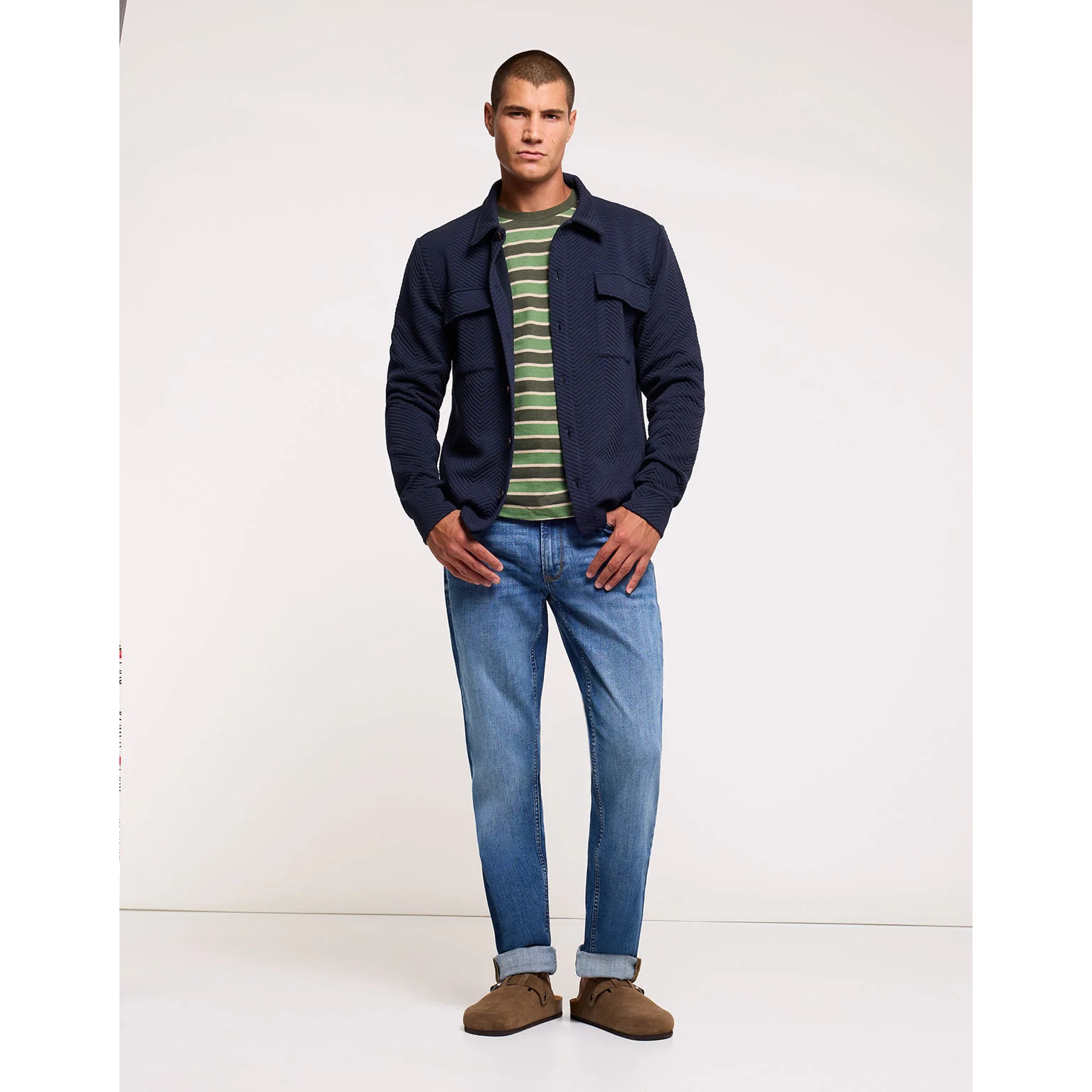 Sobrecamisa Espiga Azul Marino - Erien