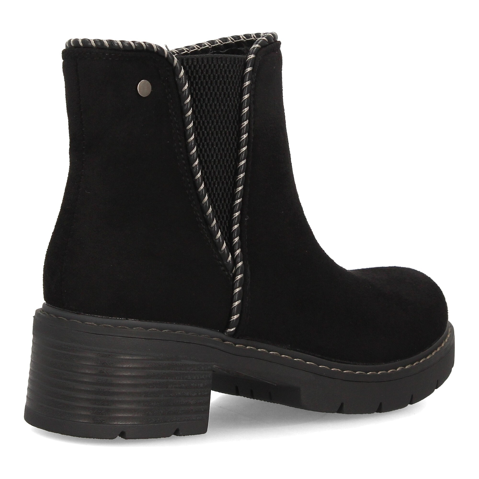 Botines casual con ribete trenzado para mujer
