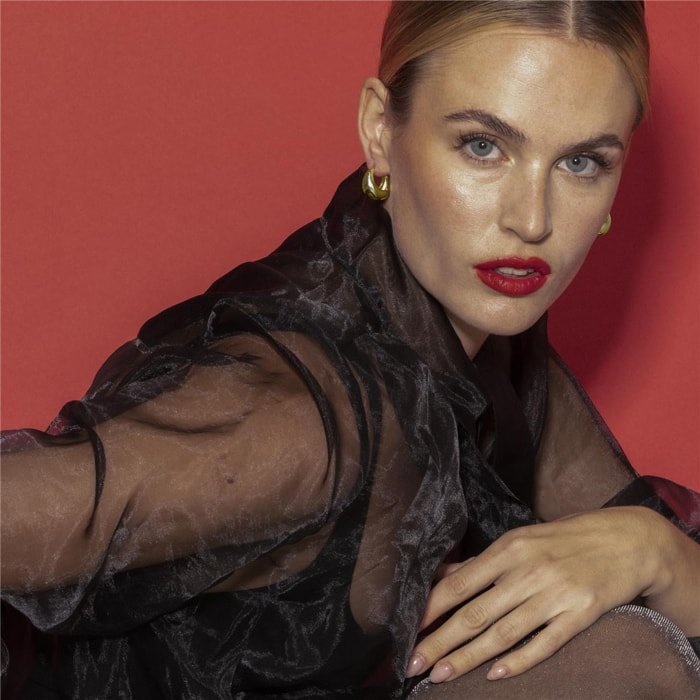 Pendientes acabado oro 18k