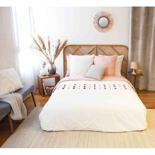 Parure Housse De Couette 3pcs 100% Coton 57 Fils Poupie