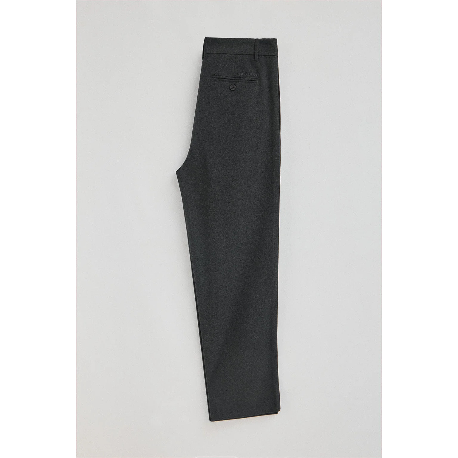 Pantaloni casual grigio scuro da uomo regular fit con dettagli Polo Club