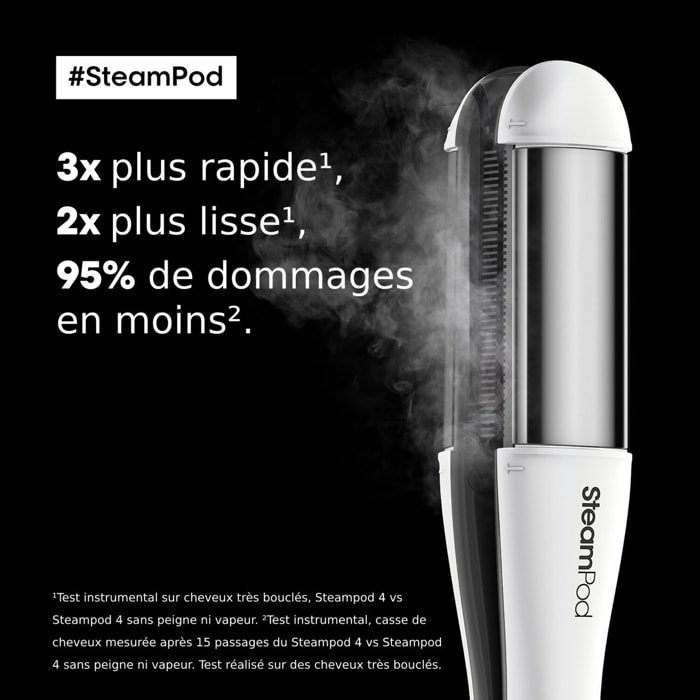 SteamPod 4 - Lisseur-Boucleur Professionnel Technologie Vapeur Brevetée
