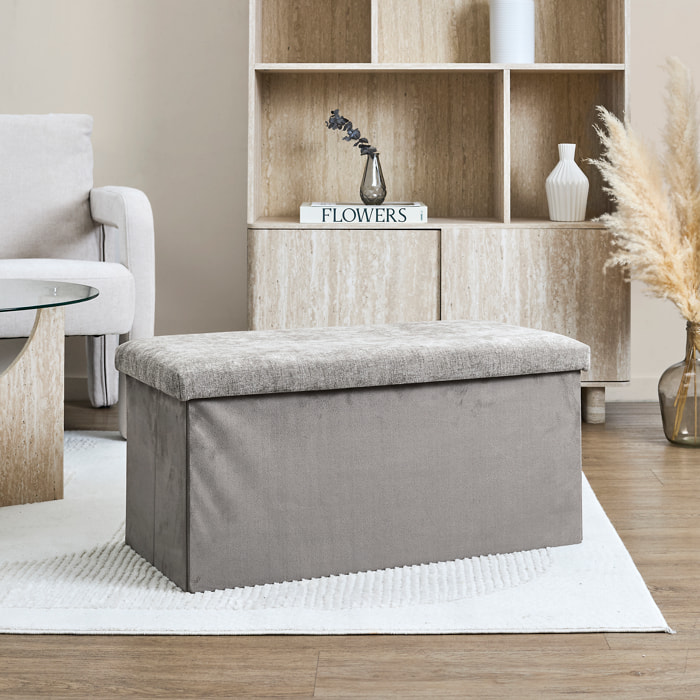 Coffre Banc Pliable Emilia Marron