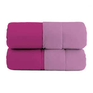 TRAPUNTA INVERNALE ELEGANT, 300gr, Microfibra, Doubleface, Made in Italy - FUCSIA/LILLA