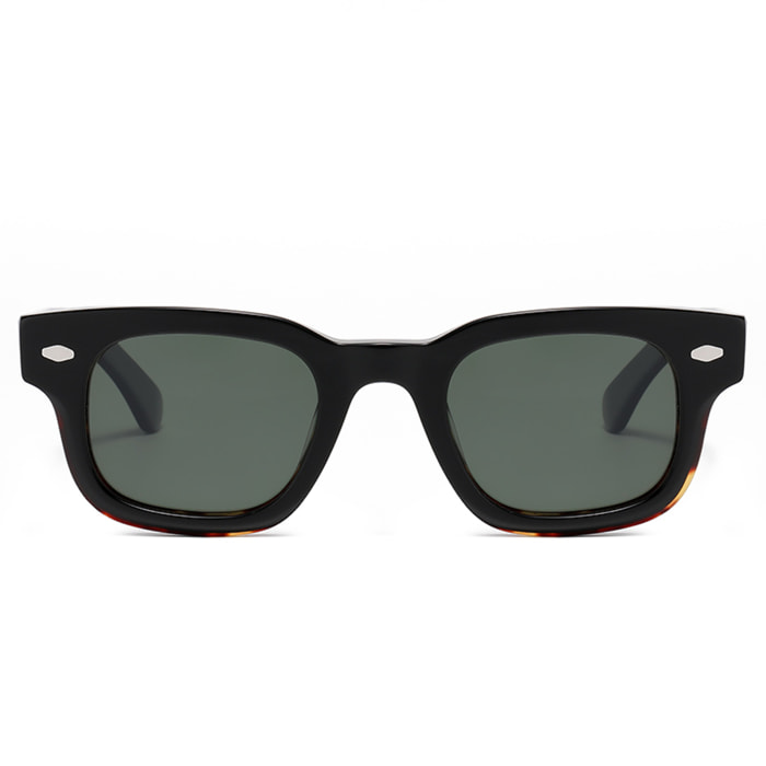 Gafas de sol PALO ALTO BUCHANAN - Negro y marrón demi / Polarizada g15 verdes