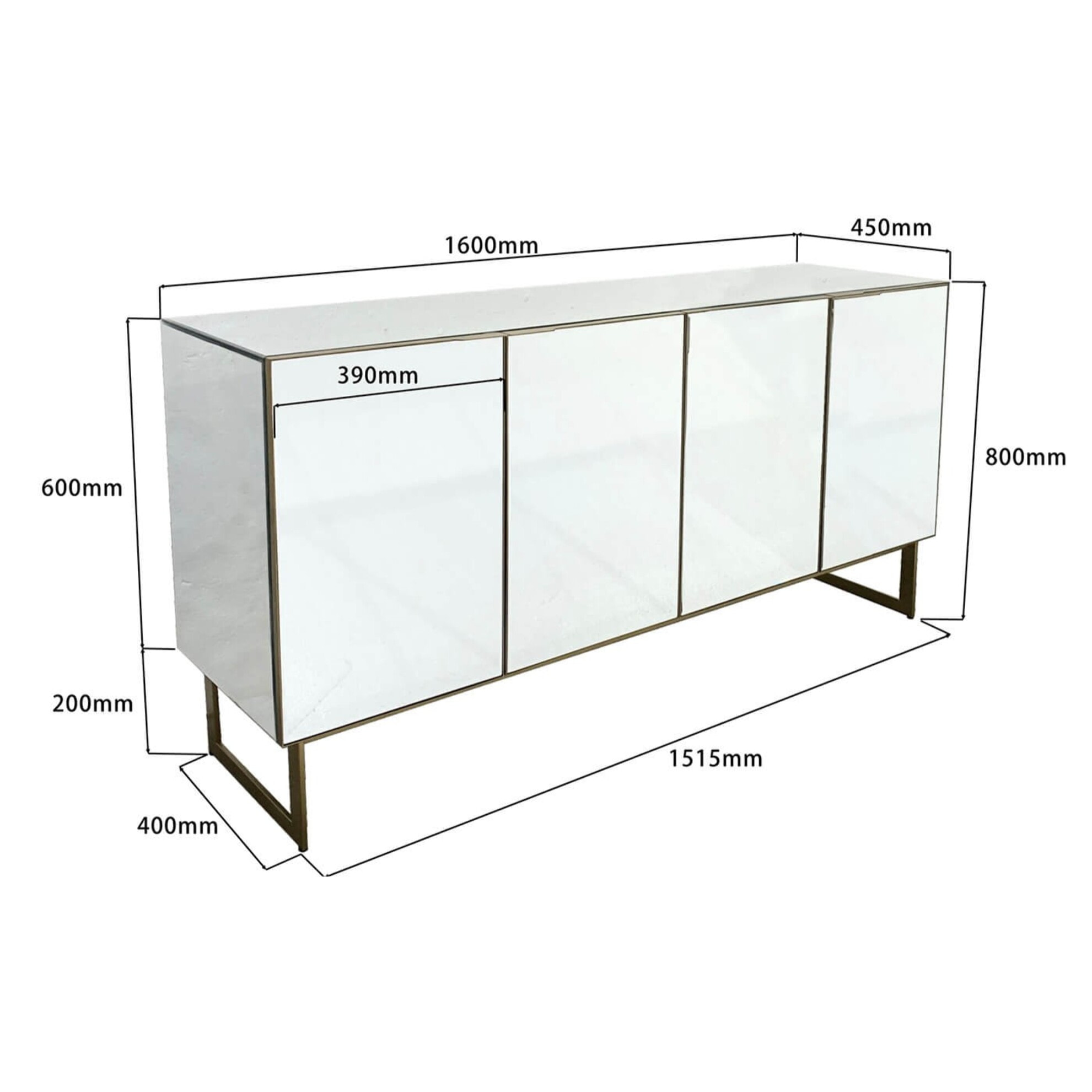 Buffet Soran noir Kare Design
