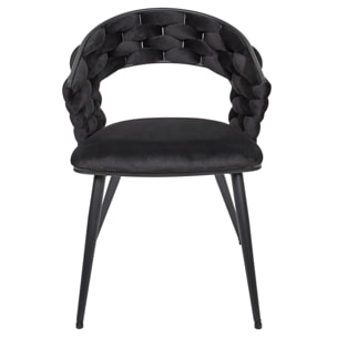 Chaise Sawyer Noir - Lot De 2