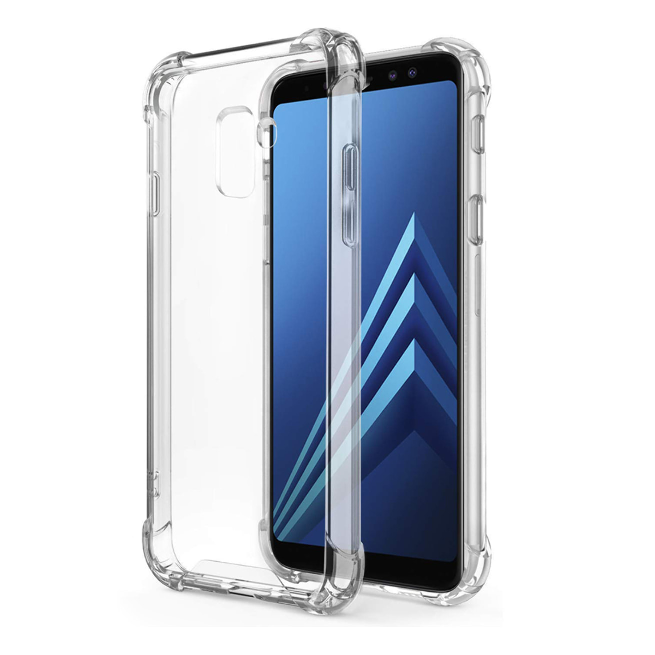 Coque Samsung Galaxy A8 2018 ANTI CHOCS silicone transparente bords renforcés