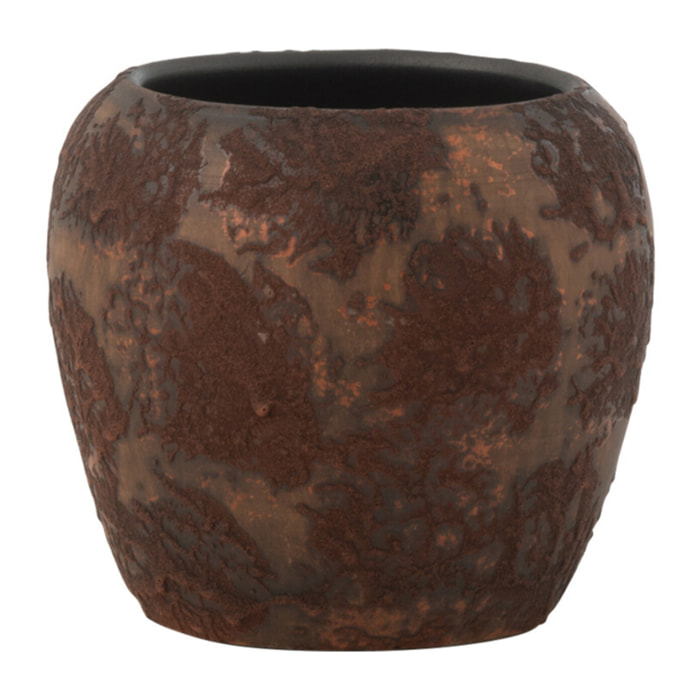 J-Line cache-pot Round Terra - céramique - brun - medium - Ø 18 cm