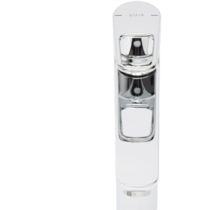 Flow mitigeur lavabo XL 29,2 cm, à levier, sans vidage, chrome (A43014)