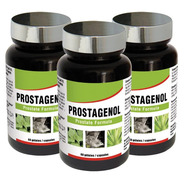 NUTRIEXPERT - Prostagenol - Maintien de la santé du système urinaire et du fonctionnement de la prostate - 60 gélules végétales - Lot de 3 produits