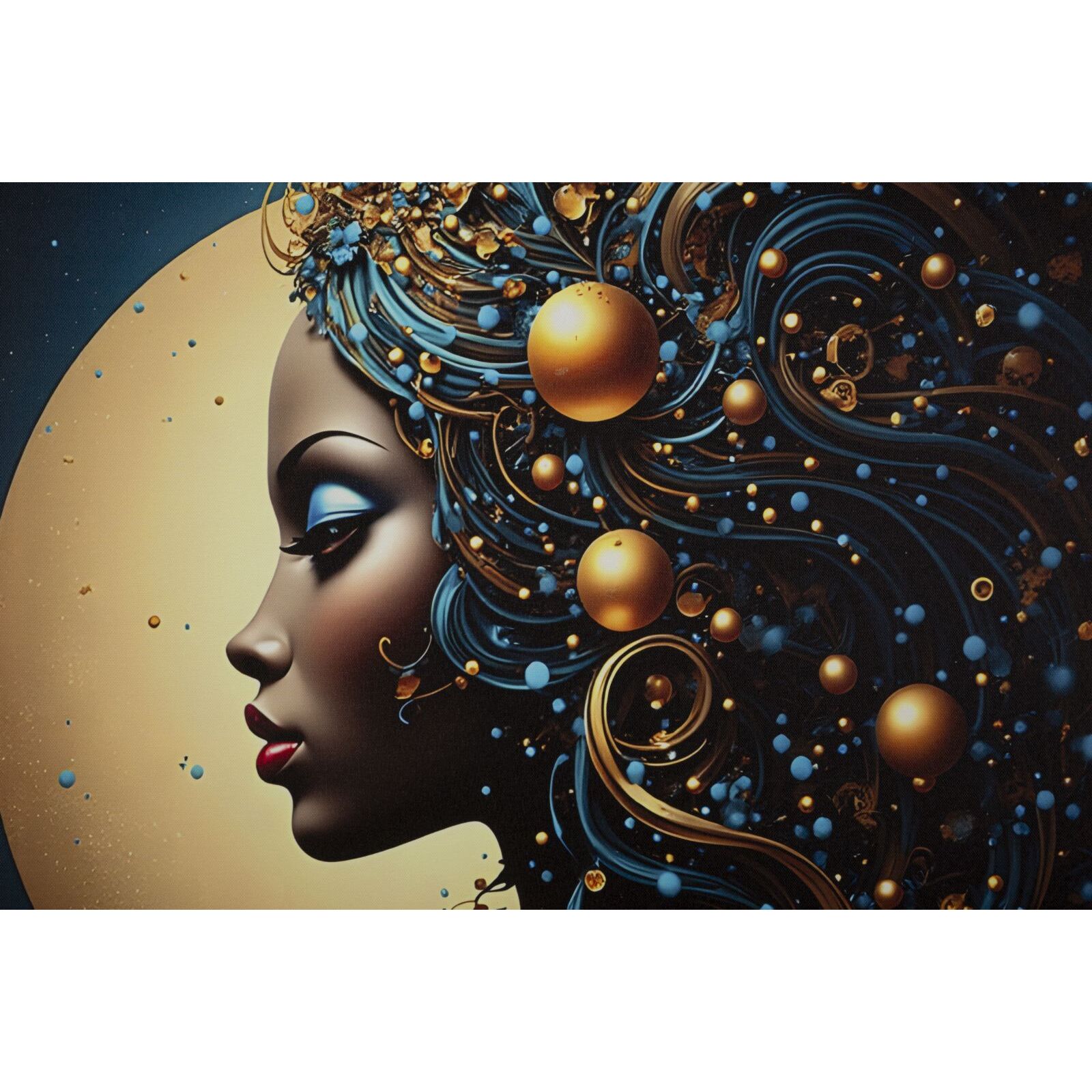 STAMPA C/LED SU TELA LACCATA C/CORNICE MINERVA -B- CM 60X3,5
X90