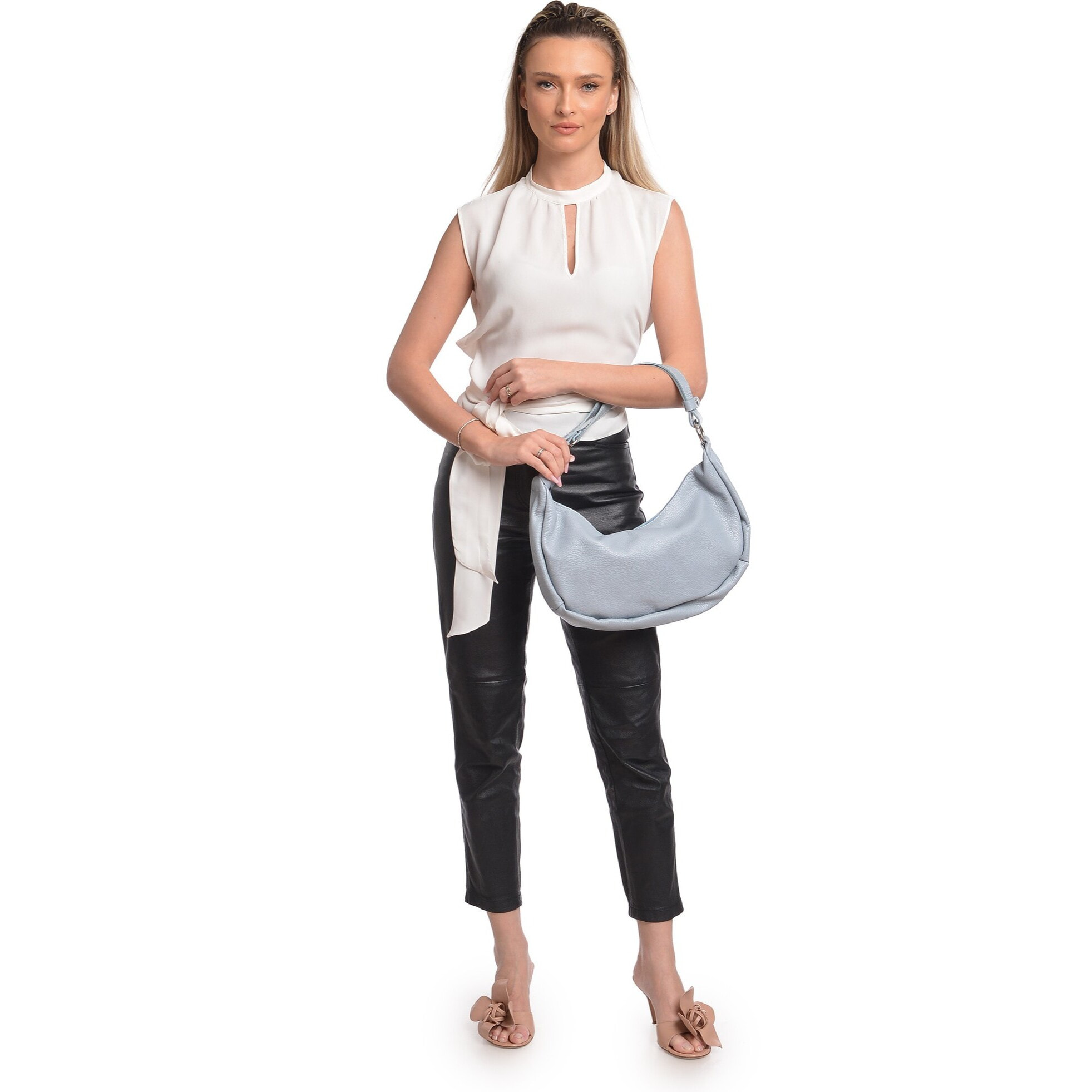 Borsa a tracolla Anna Luchini Turchese