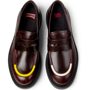 Zapatos de cordones - CAMPER Dean Twins - Burdeos - Cuero liso