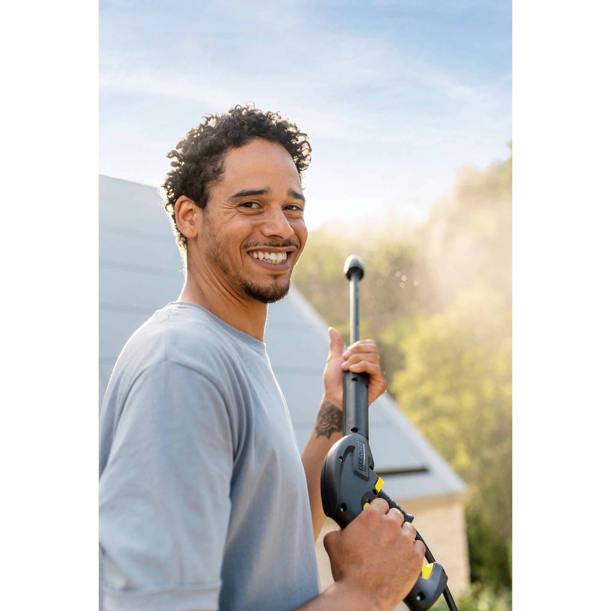 Nettoyeur haute pression Karcher K 2 Premium Horizontal VPS - Pression 110 bar- Débit 360 l/h- Position horizontale stable