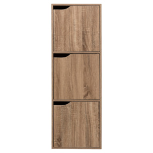 Estantería 3 cajas 3 con puertas natural