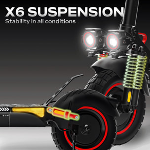 Trottinette Électrique Adulte UrbanGlide  ECROSS 2X2 Moteur -  2600W -  Autonomie Jusqu'a 60 km - Pneu Cross 10" Tubeless - Batterie 54V/18Ah - Poids 26Kg