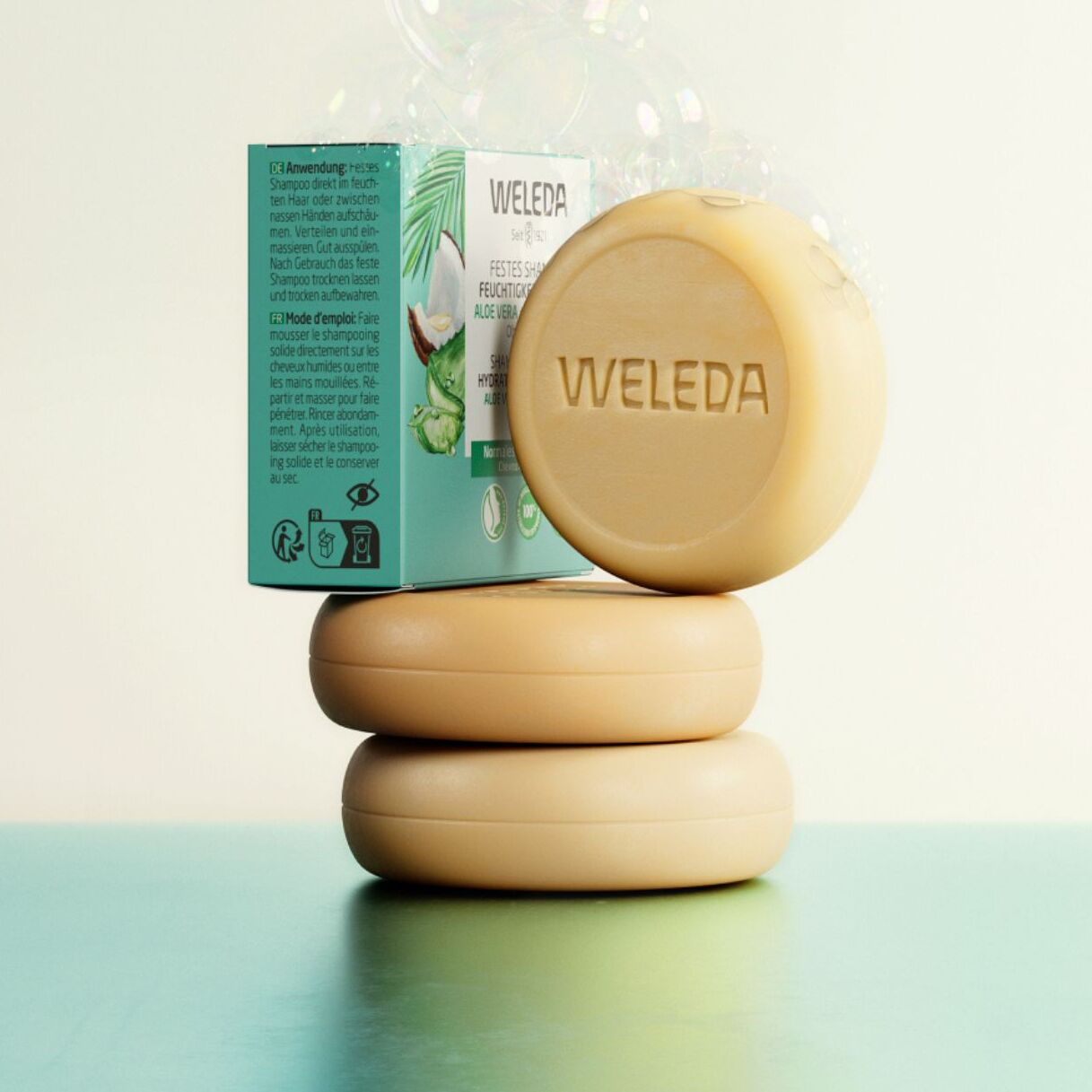 WELEDA - Shampooing solide Hydratation et Brillance - 50g