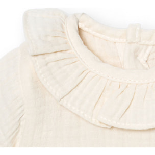 Body bebé manga corta cuello bambula