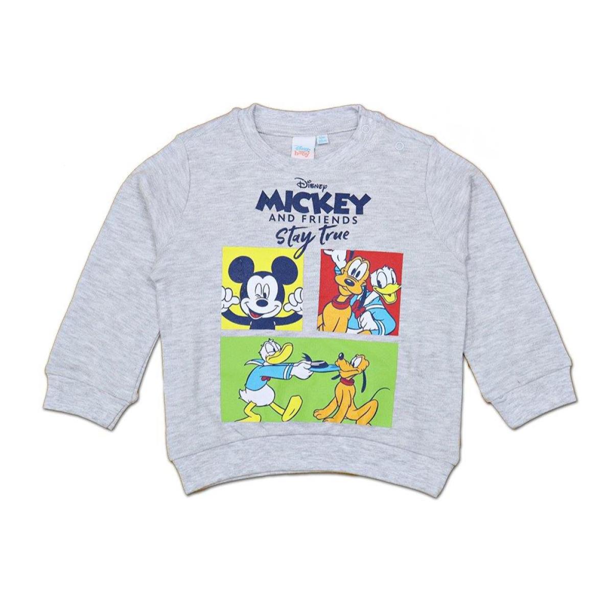 Pigiama Baby Mickey & Friends Autunno Inverno Grigio Lui Disney Grigio