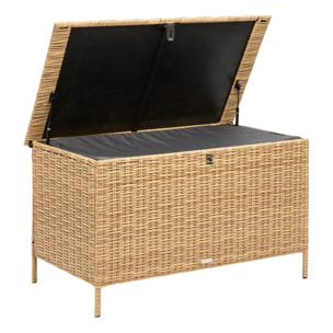 Coffre de rangement 300L Bayana savana en résine tressée