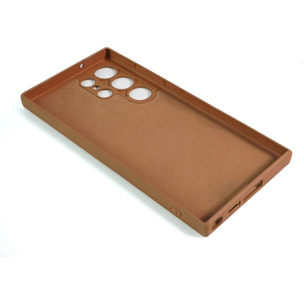 Coque CASYX SAMSUNG GALAXY S23 Ultra Terre Marron