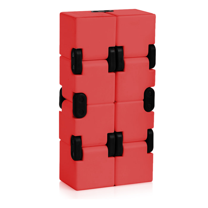 DAM Infinity Cubo Antistress 4x4x4 Cm. colore rosso