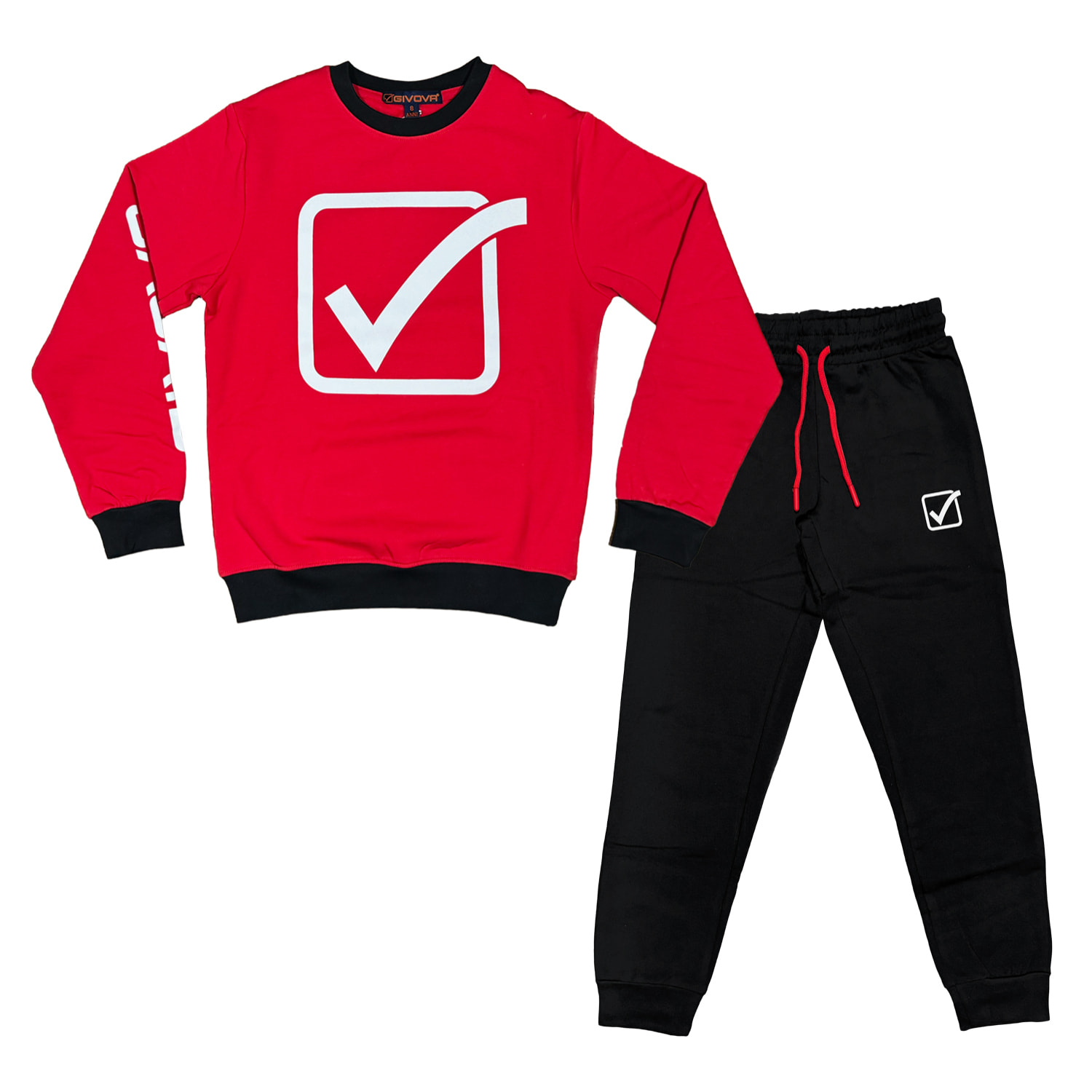 Tuta Ragazzo GIVOVA 8 / 16 Anni Cotone Felpato Invernale