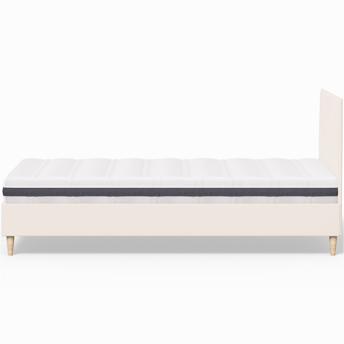 Pack lit en velours + Matelas ressorts et Mousse HR - ELIOT & HYGIOSPRING