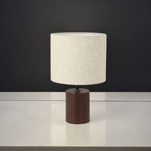 Well Home Lampara de sobremesa con base metálica Ø18x29,5cm